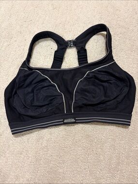 Shock Absorber Black High-Impact Sports Bra sz 38D